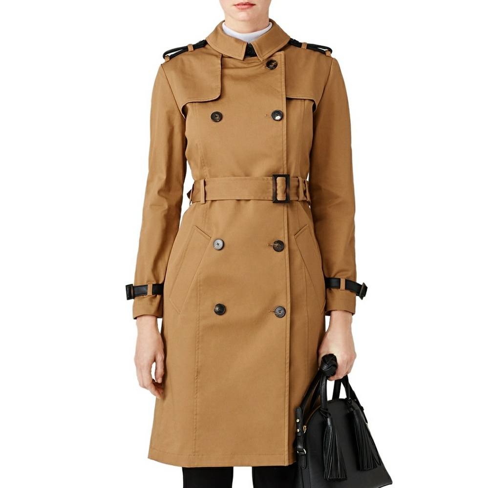Dark khaki trench coat